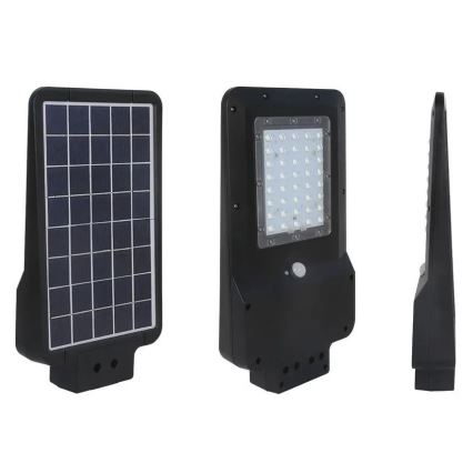 LED Saulės energijos gatvės lempa su jutikliu LED/15W/7,4V 6000K IP65 10800 mAh