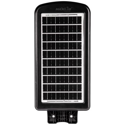 LED Pritemdoma saulės energijos gatvės lempa su jutikliu LED/180W/6V 6500K IP65 juoda + nuotolinio valdymo pultas