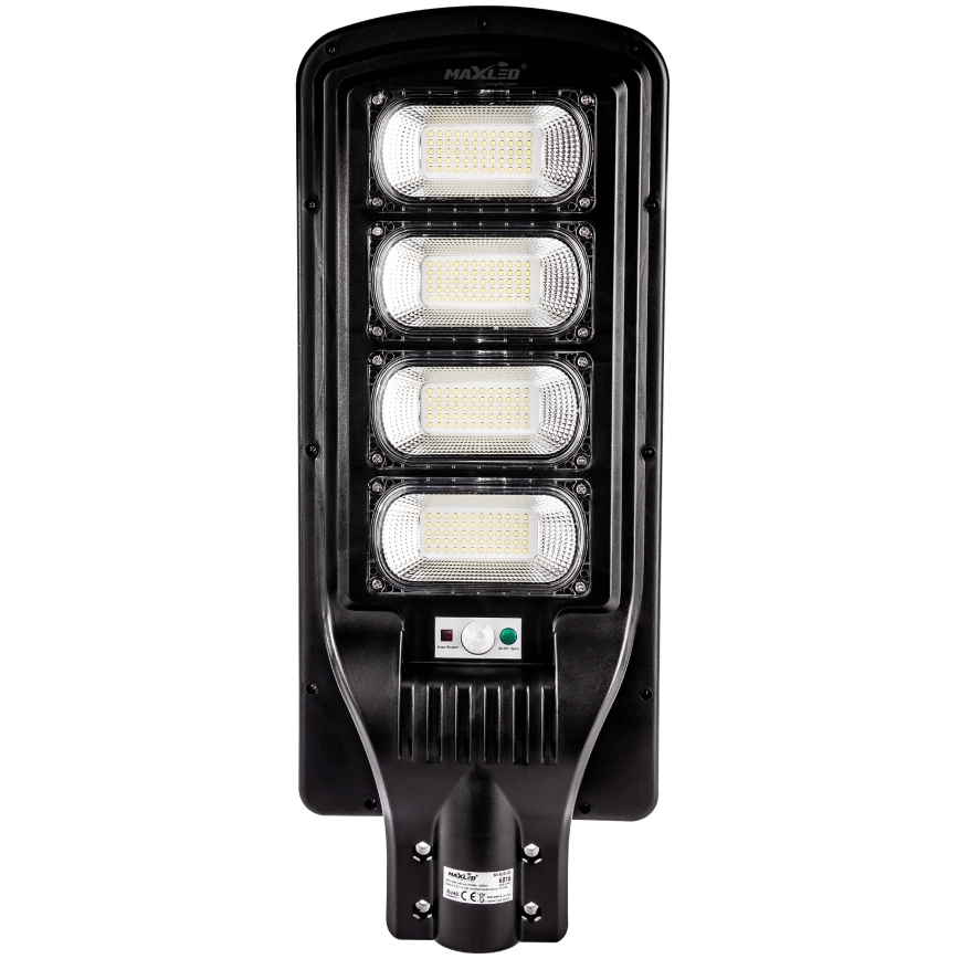 LED Pritemdoma saulės energijos gatvės lempa su jutikliu LED/240W/6V 6500K IP65 juoda + nuotolinio valdymo pultas