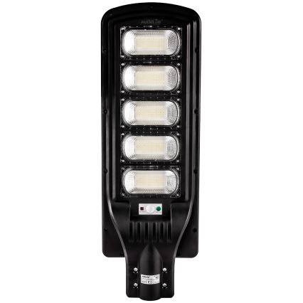 LED Pritemdoma saulės energijos gatvės lempa su jutikliu LED/300W/6V 6500K IP65 juoda + nuotolinio valdymo pultas