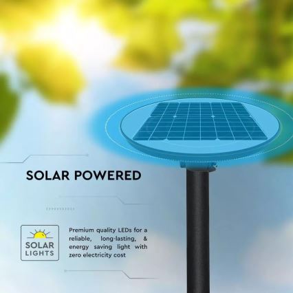 LED Saulės energijos gatvės lempa su jutikliu LED/7,5W/3,2V IP65 4000K 15000 mAh + nuotolinio valdymo pultas