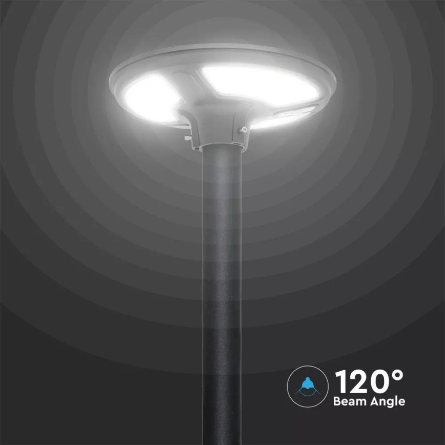 LED Saulės energijos gatvės lempa su jutikliu LED/7,5W/3,2V IP65 4000K 15000 mAh + nuotolinio valdymo pultas