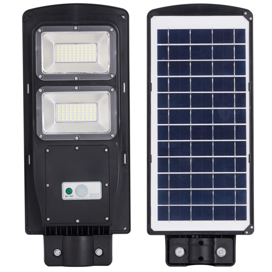 LED Saulės energijos gatvės lempa su jutikliu STREET 2xLED/6W/3,2V 12000 mAh IP65 + nuotolinio valdymo pultas