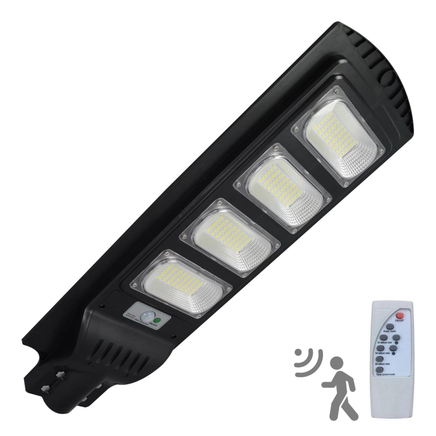 LED Saulės energijos gatvės lempa su jutikliu STREET LED/15W/3,2V 15000 mAh IP65 + nuotolinio valdymo pultas