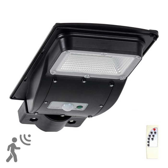 LED Saulės energijos gatvės lempa su jutikliu STREET LED/3W/3,2V 5000 mAh IP65 + nuotolinio valdymo pultas