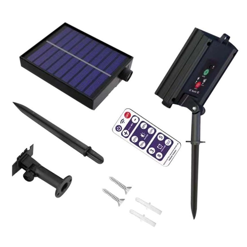 LED Saulės energijos grandinė 10xLED/0,5/4,5V 12 m 3000K IP44 + valdymo pultas