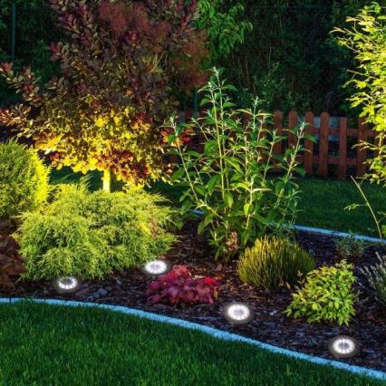 LED Saulės energijos įleidžiamas šviestuvas CLAVO LED/0,72W/1,2V 600mAh IP44