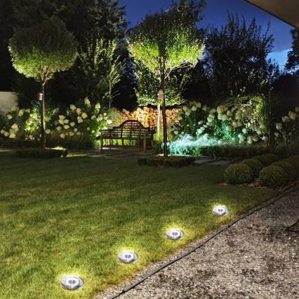 LED Saulės energijos įleidžiamas šviestuvas CLAVO LED/0,72W/1,2V 600mAh IP44