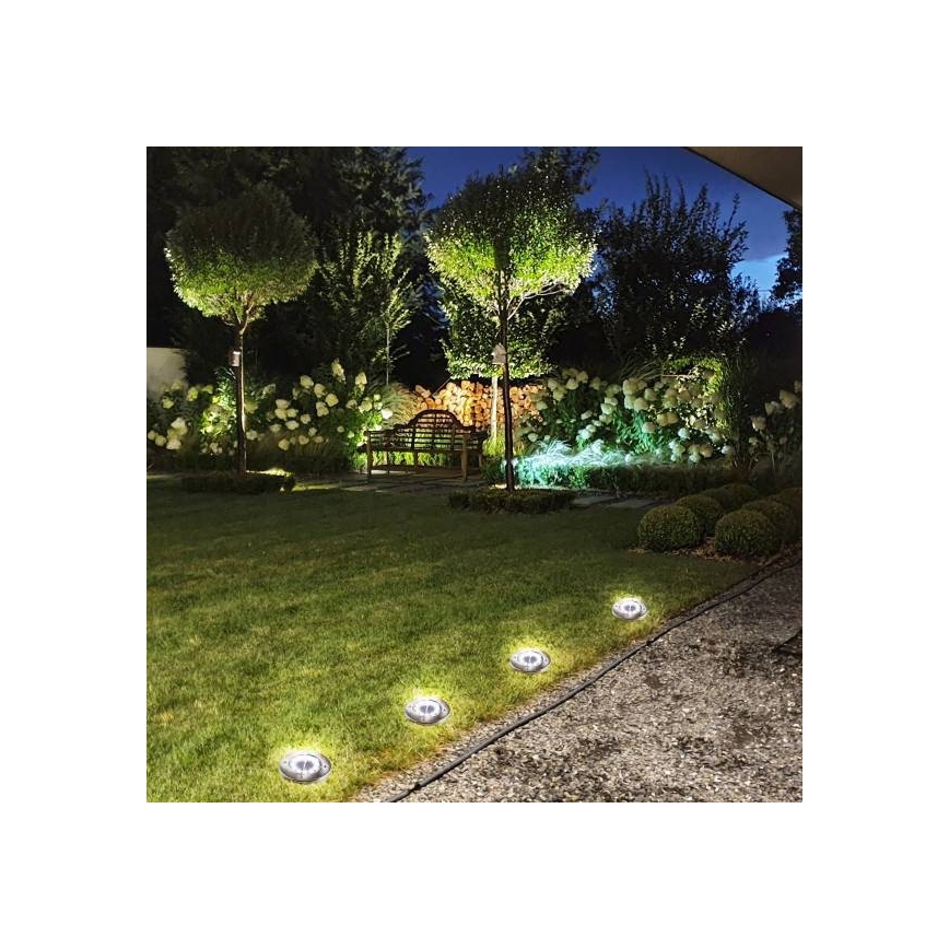 LED Saulės energijos įleidžiamas šviestuvas CLAVO LED/0,72W/1,2V 600mAh IP44