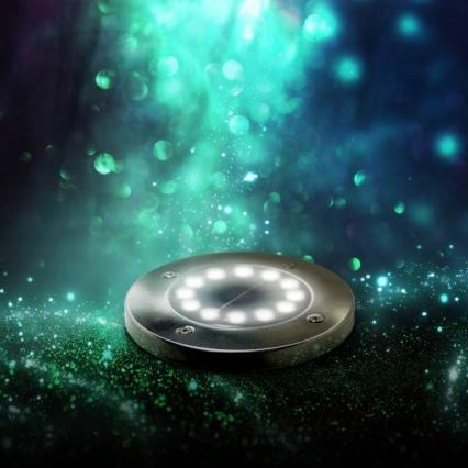 LED Saulės energijos įleidžiamas šviestuvas CLAVO LED/0,72W/1,2V 600mAh IP44