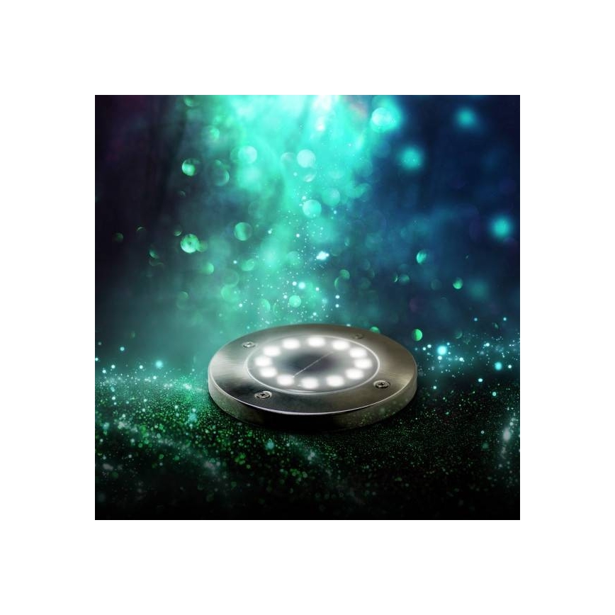 LED Saulės energijos įleidžiamas šviestuvas CLAVO LED/0,72W/1,2V 600mAh IP44