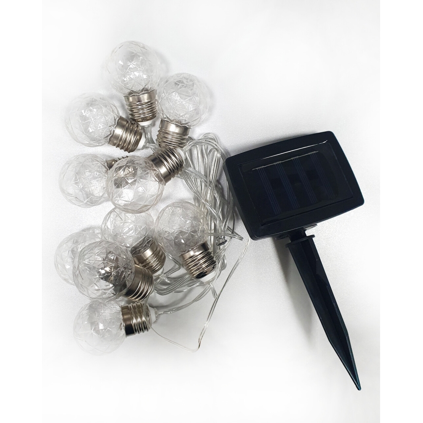 LED Saulės energijos lauko grandinė 10xLED/1,2V 2,2 m IP44