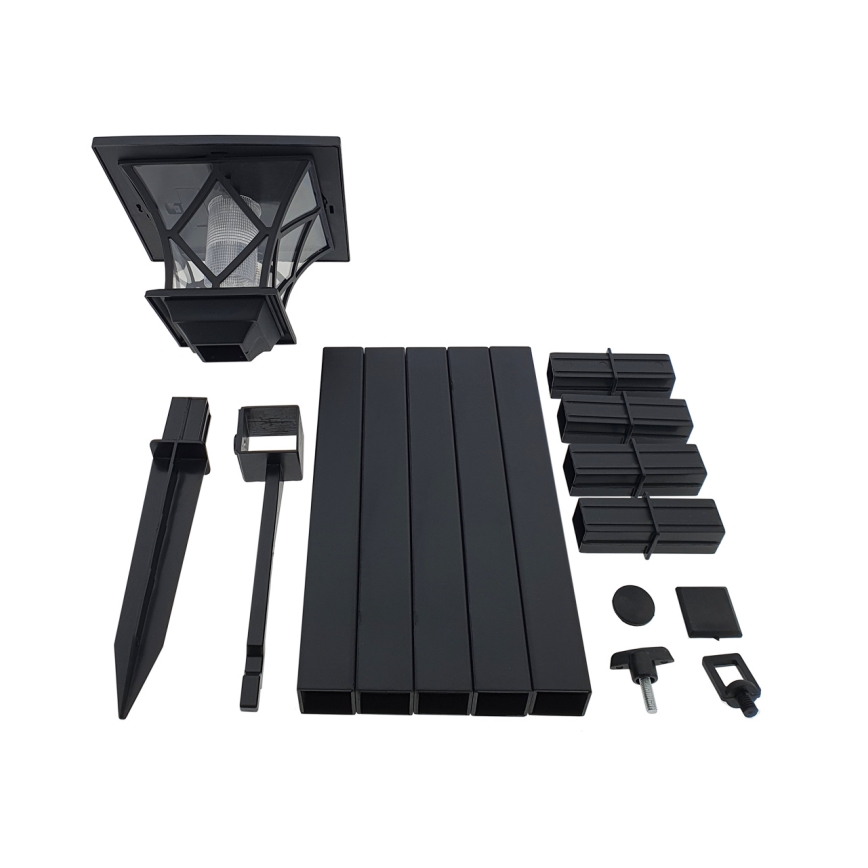 LED Saulės energijos lauko lempa  3in1 LED/1,2V IP44 juoda