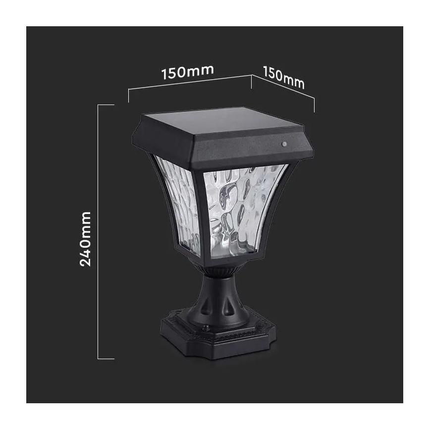 LED Saulės energijos lempa 3in1 LED/2W/5,5V IP65