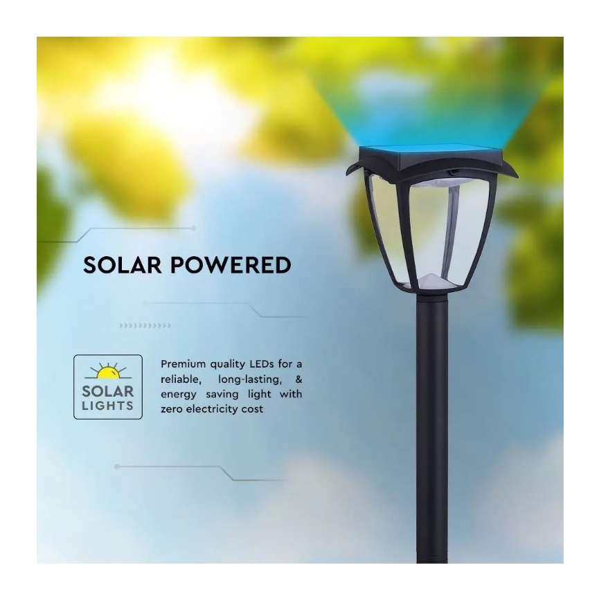 LED Saulės energijos lempa LED/2W/230V 93 cm 3000/6000K IP65