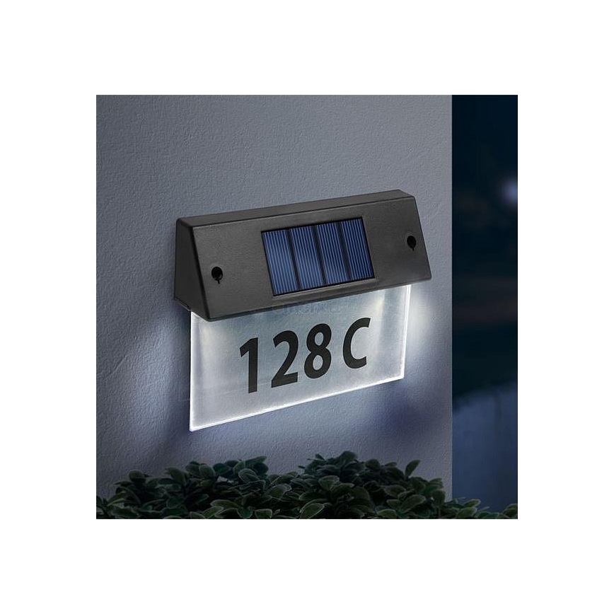 LED Saulės energijos namo numeris LED/1,2V/600 mAh IP44