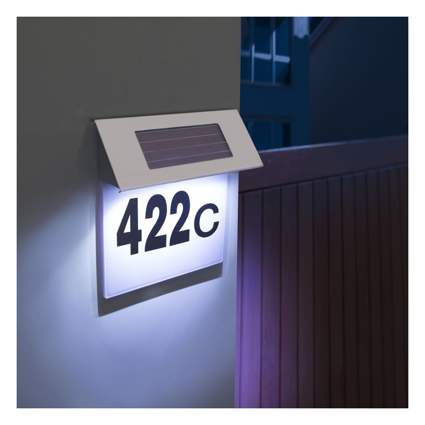 LED Saulės energijos namo numeris LED/1,2V IP44