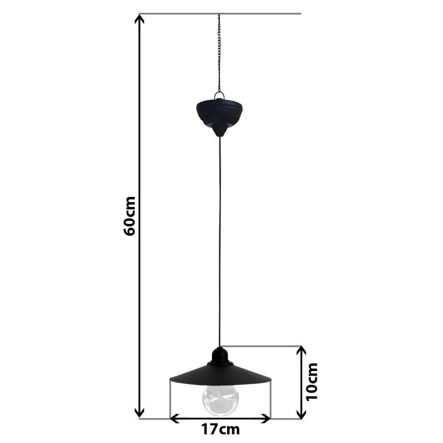 LED Saulės energijos pakabinamas sietynas DINA 1,2V 200 mAh IP44