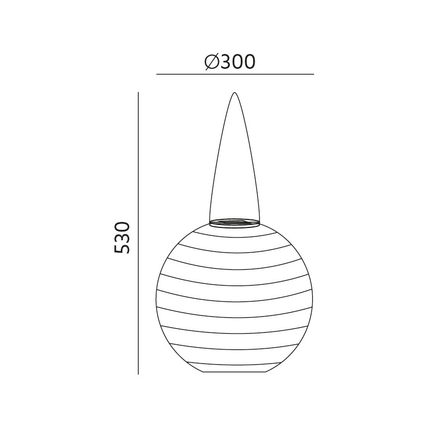 LED Saulės energijos pakabinamas šviestuvas ORIGAMI LED/0,08W/1,2V 300mAh d. 30 cm IP44