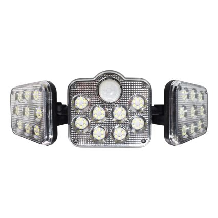 LED saulės energijos prožektorius su judesio jutikliu LED/20W/3,7V 1200 mAh IP44 + RC
