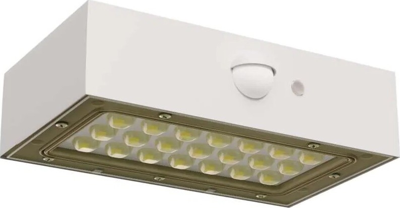 LED Saulės energijos prožektorius su judesio jutikliu LED/3,7V 1200mAh 4000K IP65 balta