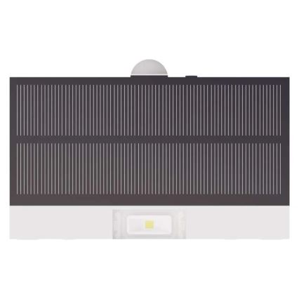 LED Saulės energijos prožektorius su judesio jutikliu LED/3,7V 1200mAh 4000K IP65 balta
