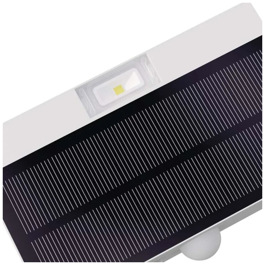 LED Saulės energijos prožektorius su judesio jutikliu LED/3,7V 1200mAh 4000K IP65 balta