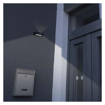 LED Saulės energijos prožektorius su judesio jutikliu LED/3,7V 1200mAh 4000K IP65 juoda
