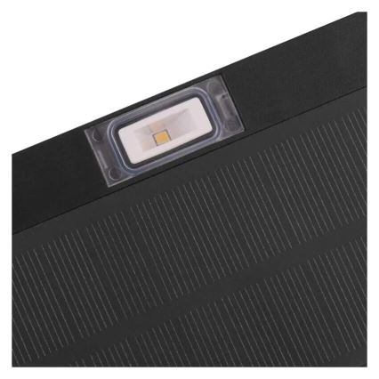 LED Saulės energijos prožektorius su judesio jutikliu LED/3,7V 1200mAh 4000K IP65 juoda