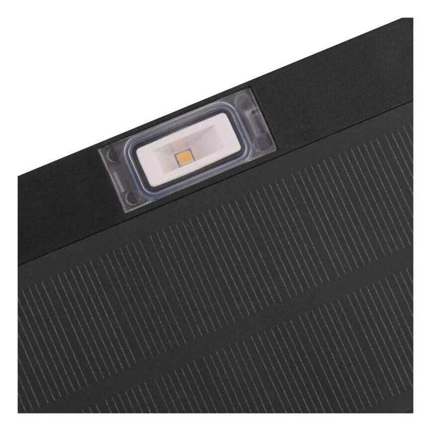 LED Saulės energijos prožektorius su judesio jutikliu LED/3,7V 1200mAh 4000K IP65 juoda