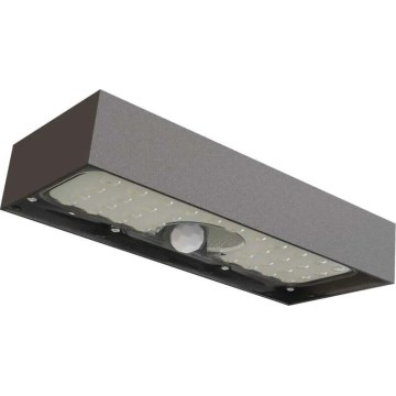 LED Saulės energijos prožektorius su judesio jutikliu LED/3,7V 3000mAh 4000K IP65 juoda