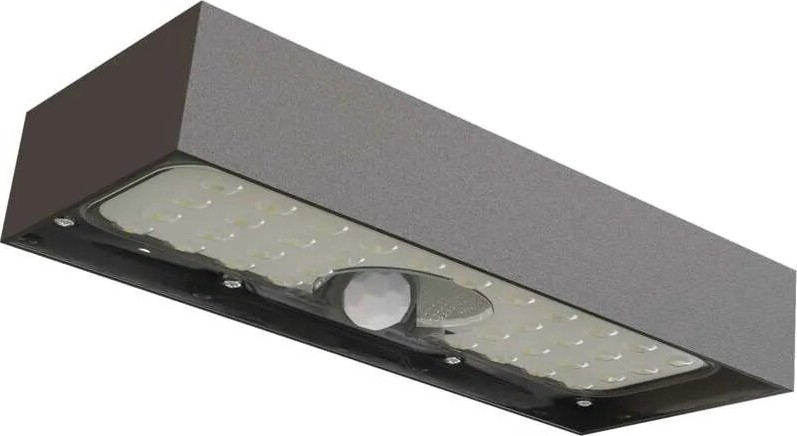 LED Saulės energijos prožektorius su judesio jutikliu LED/3,7V 3000mAh 4000K IP65 juoda