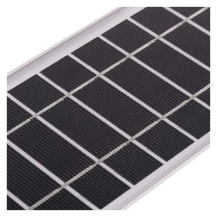 LED Saulės energijos prožektorius su judesio jutikliu LED/3,7V 3000mAh 4000K IP65 juoda
