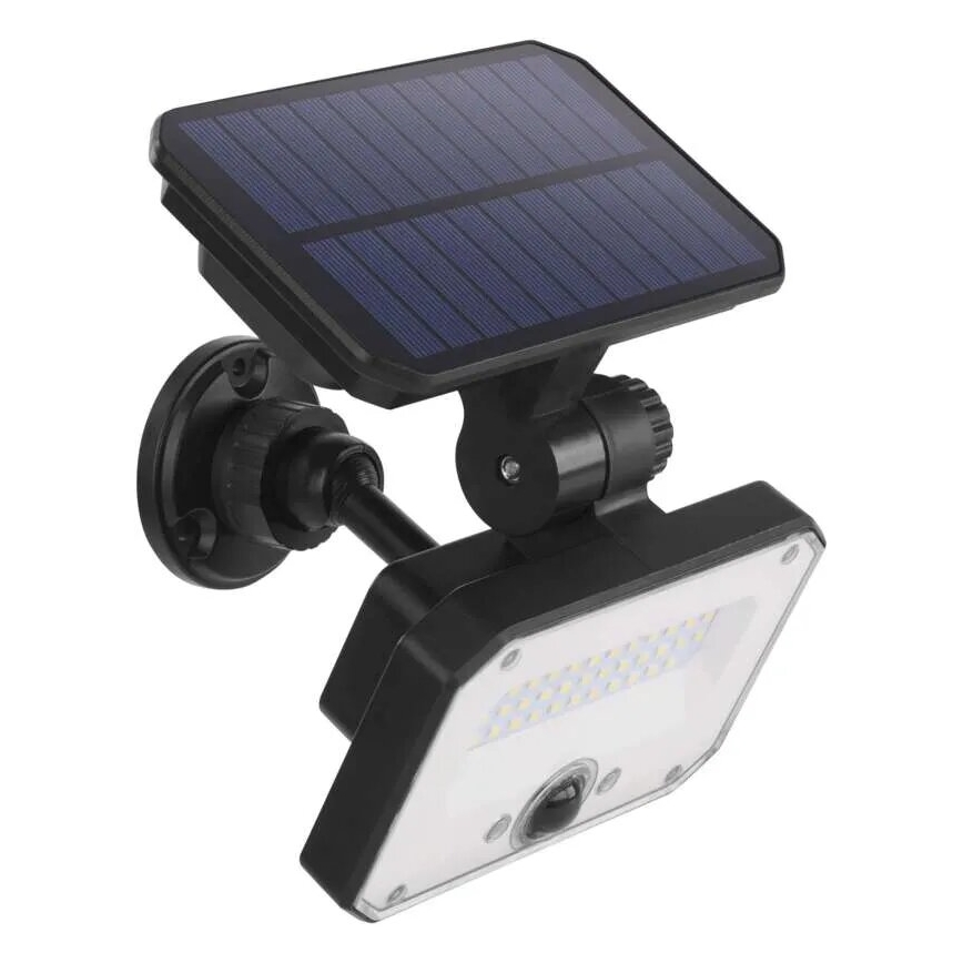 LED Saulės energijos prožektorius su judesio jutikliu SPILO LED/3,7V 3600mAh 3000K IP54 + nuotolinio valdymo pultas
