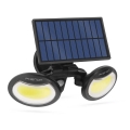 LED Saulės energijos prožektorius su jutiklliu 2xLED/4W/5V IP65 2000 mAh
