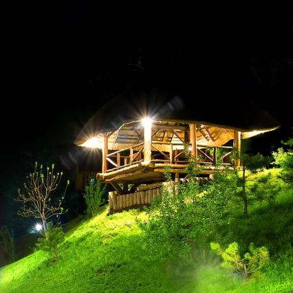 LED Saulės energijos prožektorius su jutiklliu DUO LED/1W/3,7V 1200 mAh IP44