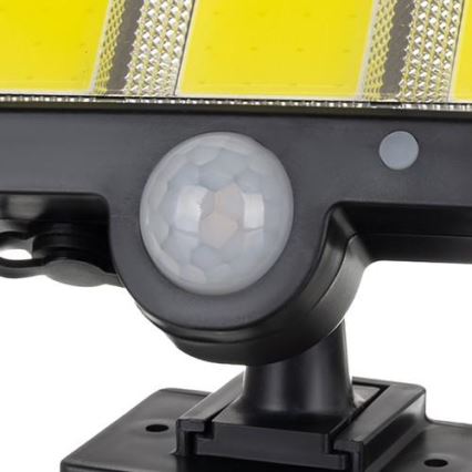 LED Saulės energijos prožektorius su jutiklliu INTEGRA LED/3W/3,7V 1200 mAh IP44 + nuotolinio valdymo pultas