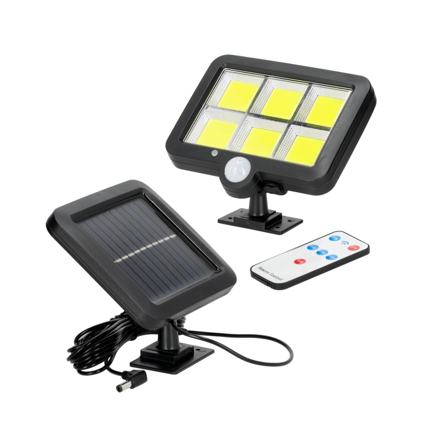 LED Saulės energijos prožektorius su jutiklliu LED/1,5W/3,7V 6000K IP44 1200 mAh