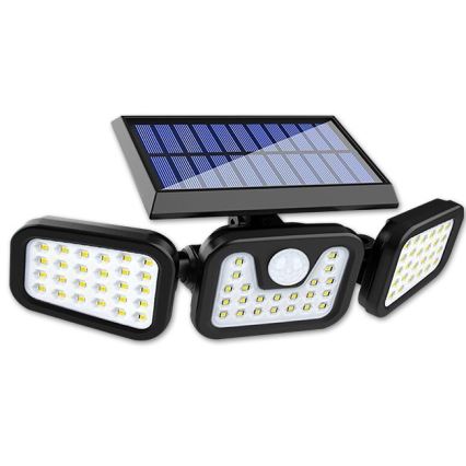 LED Lankstus saulės Prožektoriaus šviestuvas su jutikliu LED/15W/3,7V 2400 mAh IP54 4500K