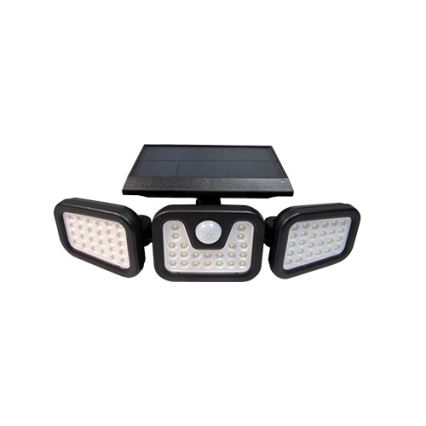 LED Lankstus saulės Prožektoriaus šviestuvas su jutikliu LED/15W/3,7V 2400 mAh IP54 4500K