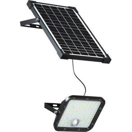 LED Saulės energijos prožektorius su jutiklliu LED/30W/6,4V 6400K 6000 mAh + nuotolinio valdymo pultas