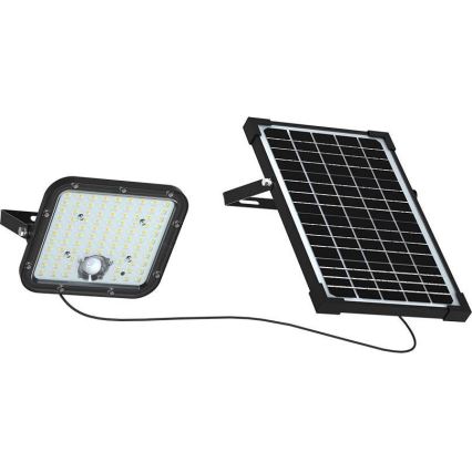 LED Saulės energijos prožektorius su jutiklliu LED/30W/6,4V 6400K 6000 mAh + nuotolinio valdymo pultas