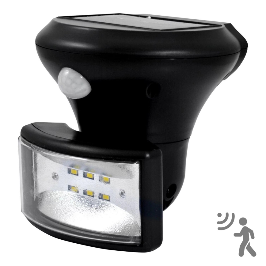 LED Saulės energijos prožektorius su jutiklliu LED/5W/3,7V 2000 mAh IP44