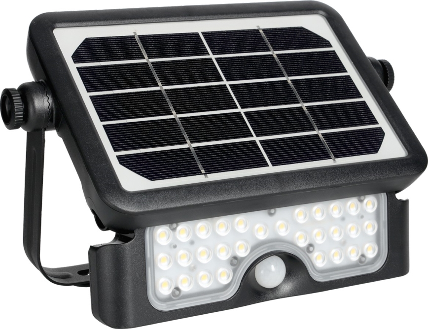 LED Saulės energijos prožektorius su jutiklliu LED/5W/3,7V 4000K IP65 3000 mAh
