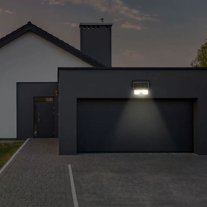 LED Saulės energijos prožektorius su jutiklliu LED/5W/3,7V IP65 4000K 3000 mAh
