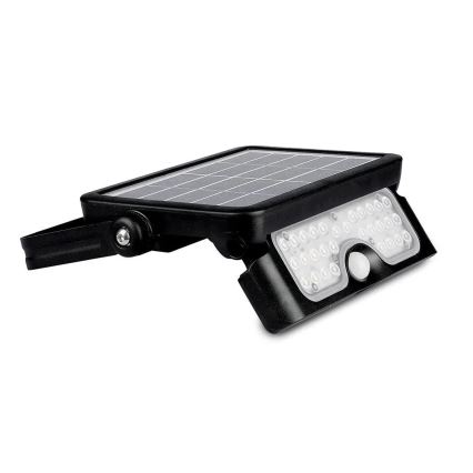 LED Saulės energijos prožektorius su jutiklliu LED/5W/3,7V IP65 4000K 3000 mAh