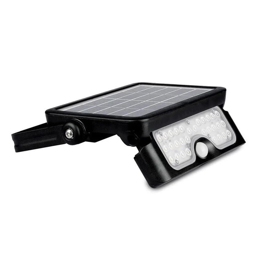 LED Saulės energijos prožektorius su jutiklliu LED/5W/3,7V IP65 4000K 3000 mAh