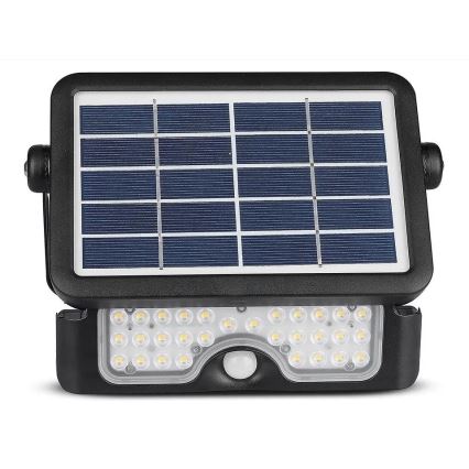 LED Saulės energijos prožektorius su jutiklliu LED/5W/3,7V IP65 4000K 3000 mAh