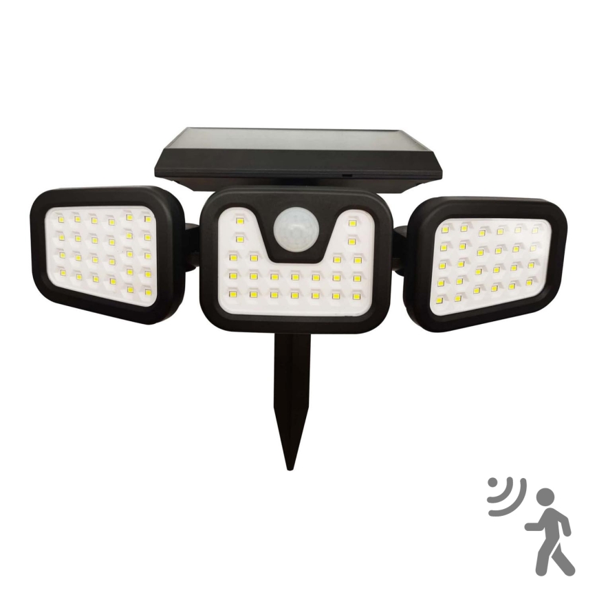 LED Saulės energijos prožektorius su jutiklliu TRIO LED/0,6W/3,7V 1200 mAh IP44