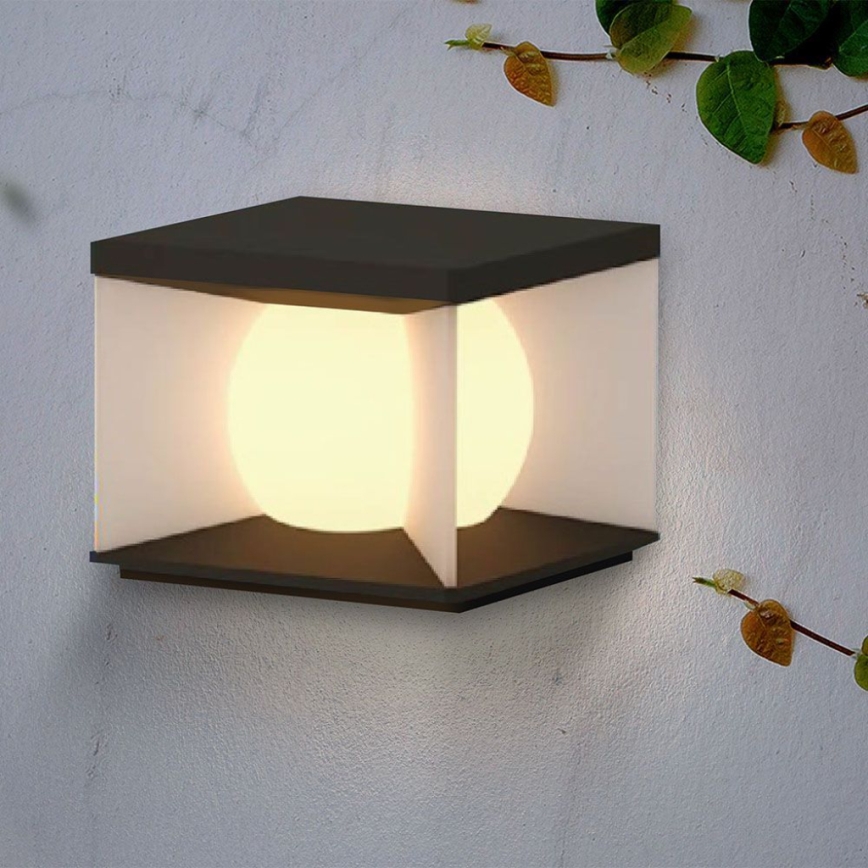 LED Pritemdomas saulės energijos sieninis šviestuvasLED/3W/3,7V IP65 3000K + nuotolinio valdymo pultas